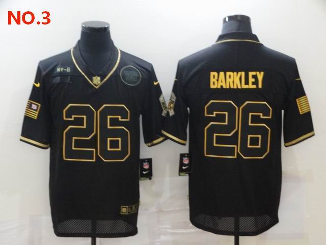  Men's New York Giants #26 Saquon Barkley Jersey NO.3;